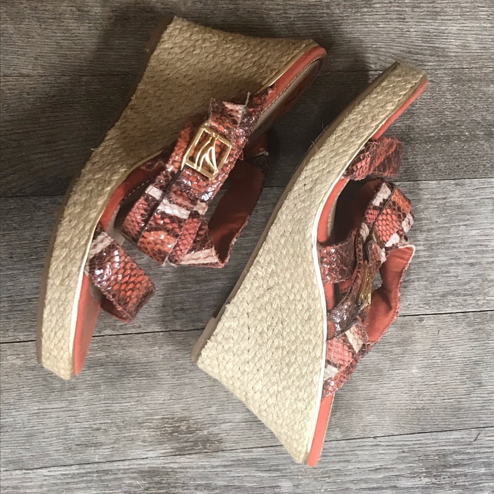 SPERRY Top Sider Wedge Sandals Size 7